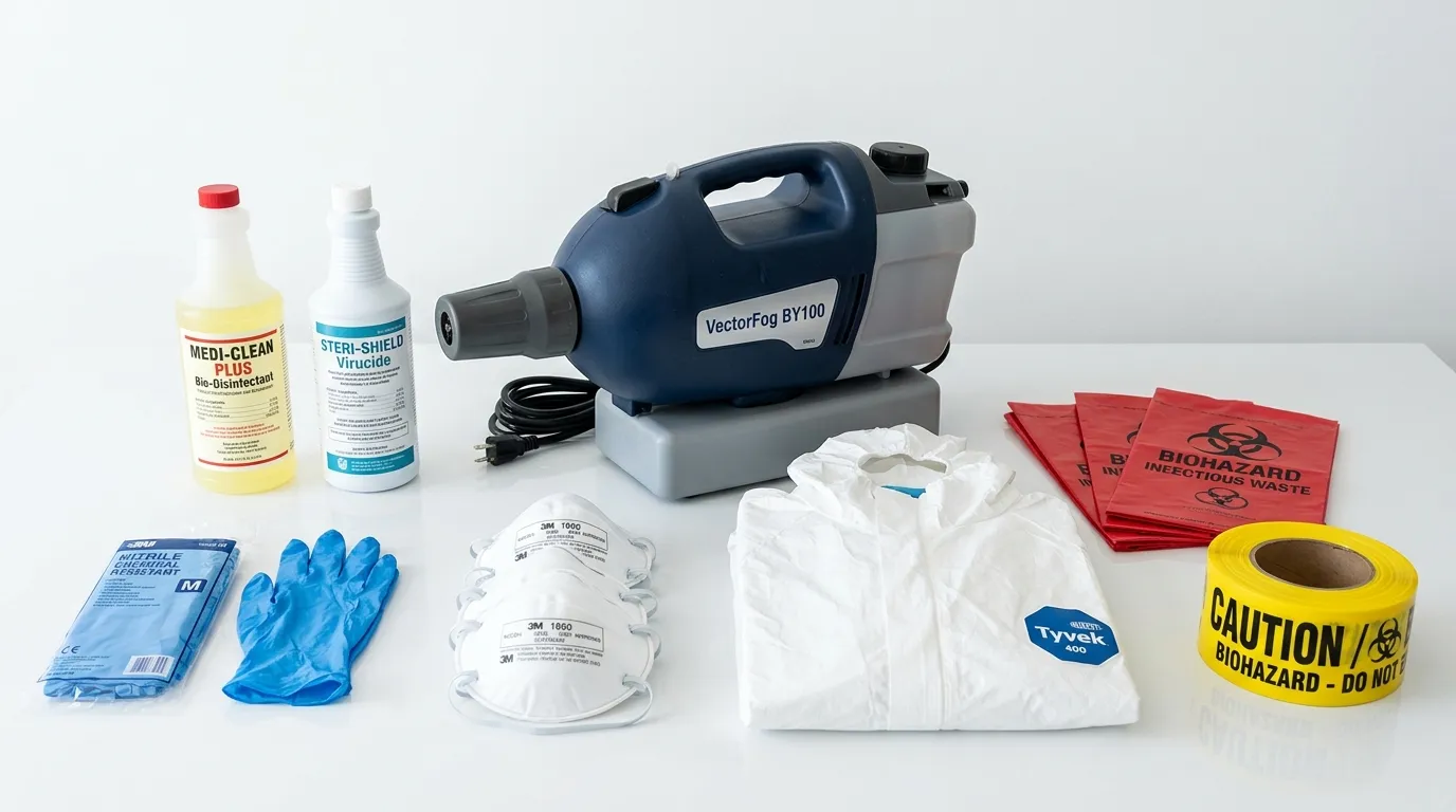 Professional biohazard remediation crew working in Valdosta